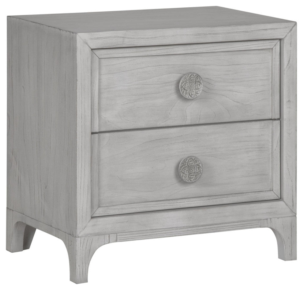 Modus Boho Chic 6 Piece Queen Bedroom Set With Chest, Washed White