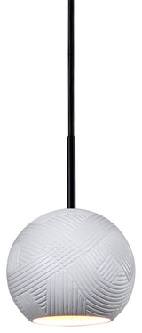 Twine Mini Pendant, Satin White