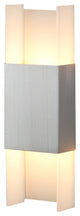 Ansa LED Wall Sconce, Brushed Aluminum, Frosted