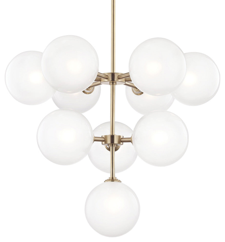Ashleigh LED Chandelier, Finish: Aged Brass