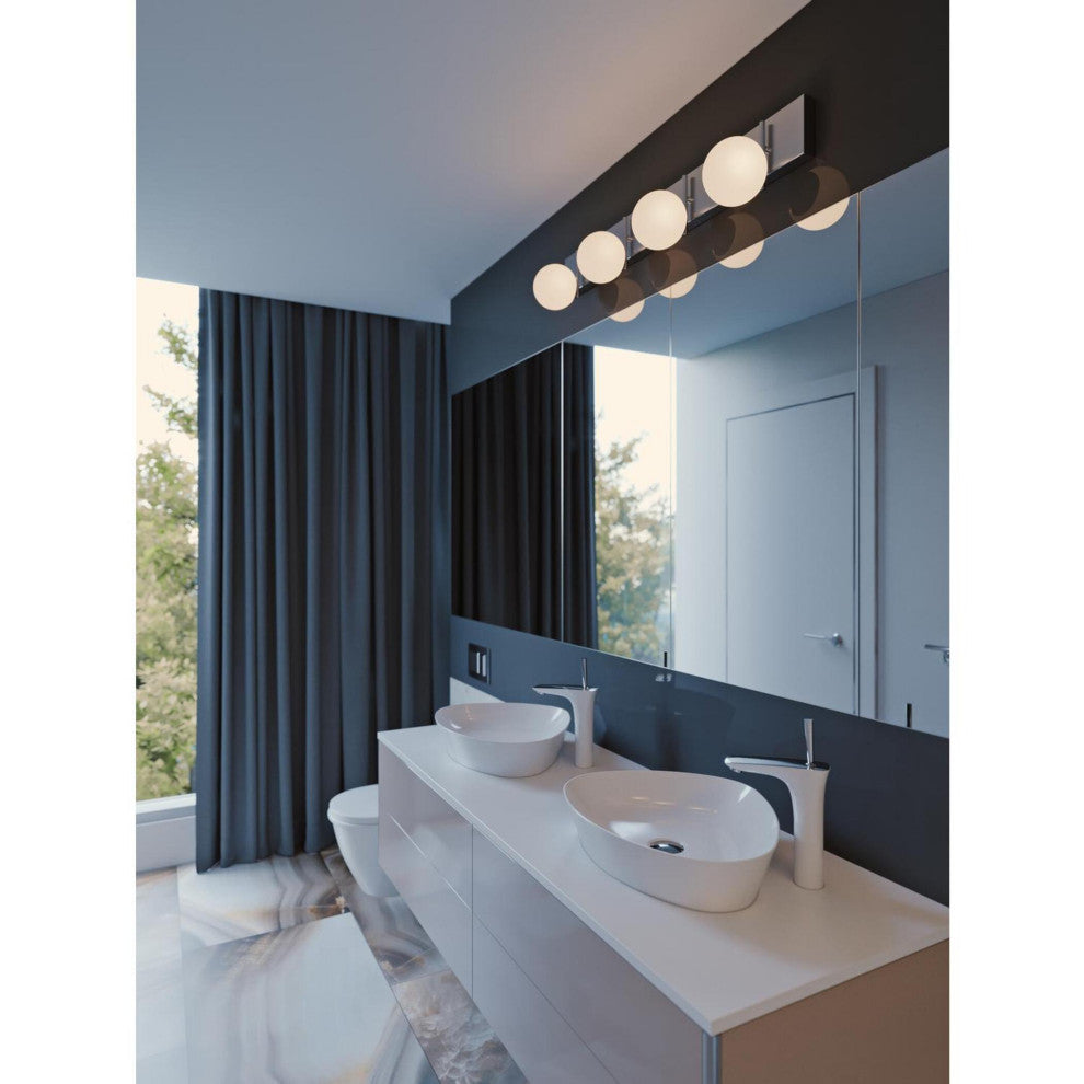 Metropolitan 30" LED Vanity, Satin Nickel