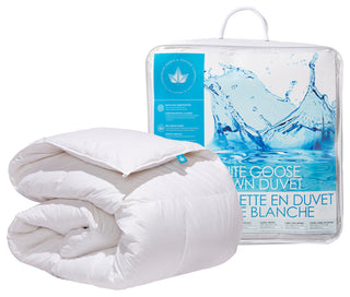 White Goose Down Comforter, Full, Summer Weight