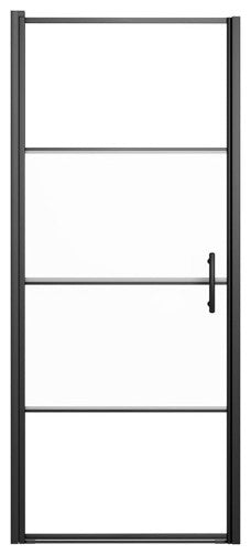 vidaXL Pivot Shower Door Bathroom Glass Door Screen Half Frosted Tempered Glass