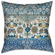 Laural Home Royal Blue Bohemian Tapestry Outdoor Decorative Pillow, 18"x18"