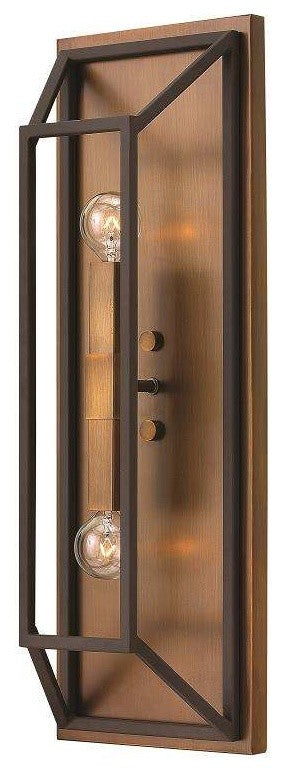 Fulton 2-Light Sconce, Bronze