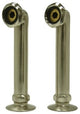 Aqua Vintage 6" Deck Mount Riser for Leg Tub Filler, Brushed Nickel