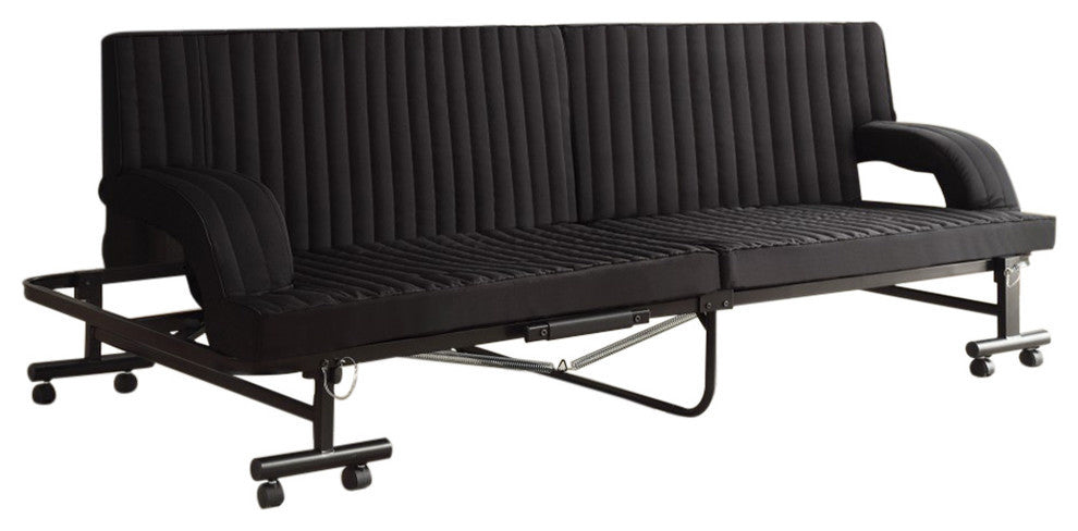 Versatile Chaise/ Sofa Bed, Black
