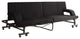 Versatile Chaise/ Sofa Bed, Black