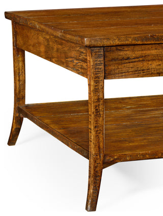 Square Coffee Table, Country Walnut