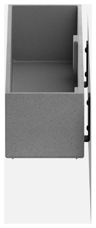 Veadek Geo Series Hanging Planter, Grey, 16", 1 Pack