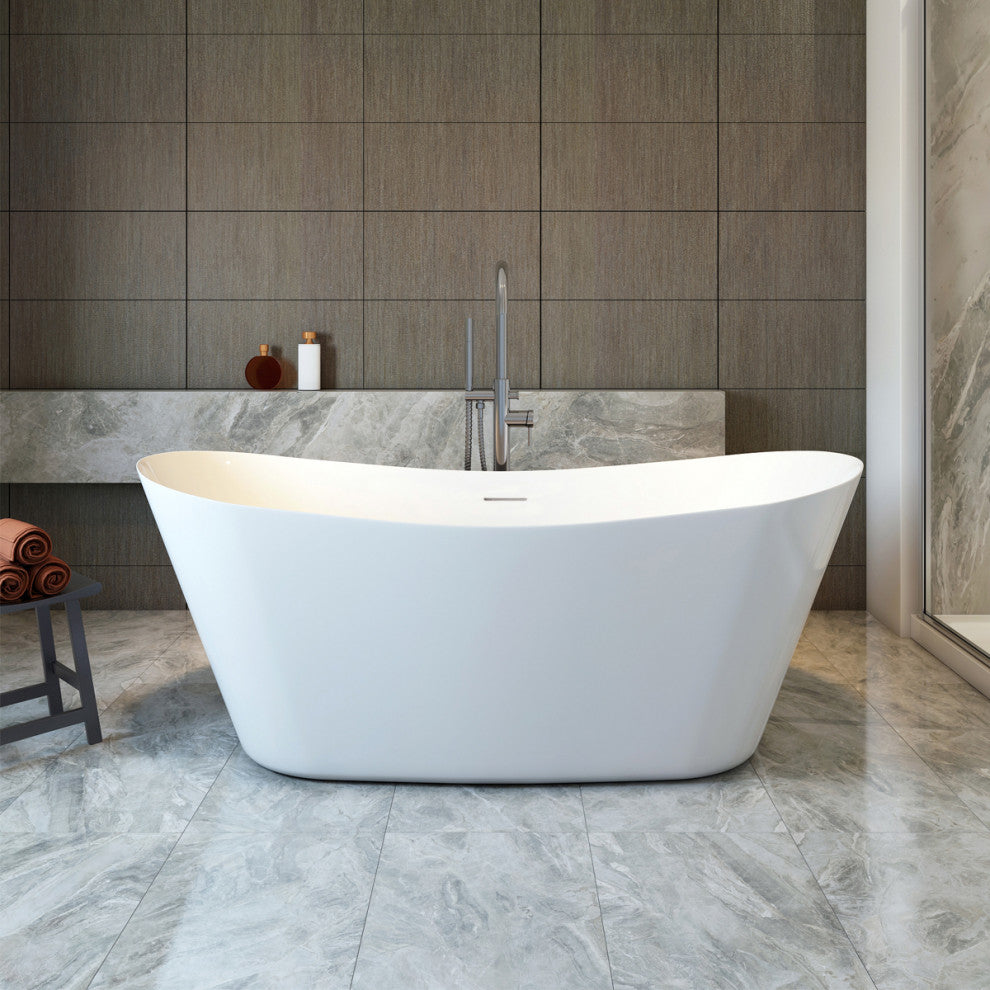 Hazel 67" Freestanding Bathtub with no faucet