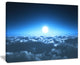"Night Flight Above Clouds" Extra Large Wall Art Landscape, 40"x30"