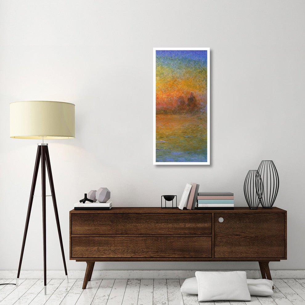 "Twilight Venice (right)" Digital Paper Print by Claude Monet, 22"x46"