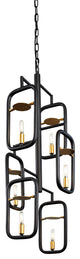 Varaluz Bar None 6-Lt Foyer - Aged Gold/Rustic Bronze
