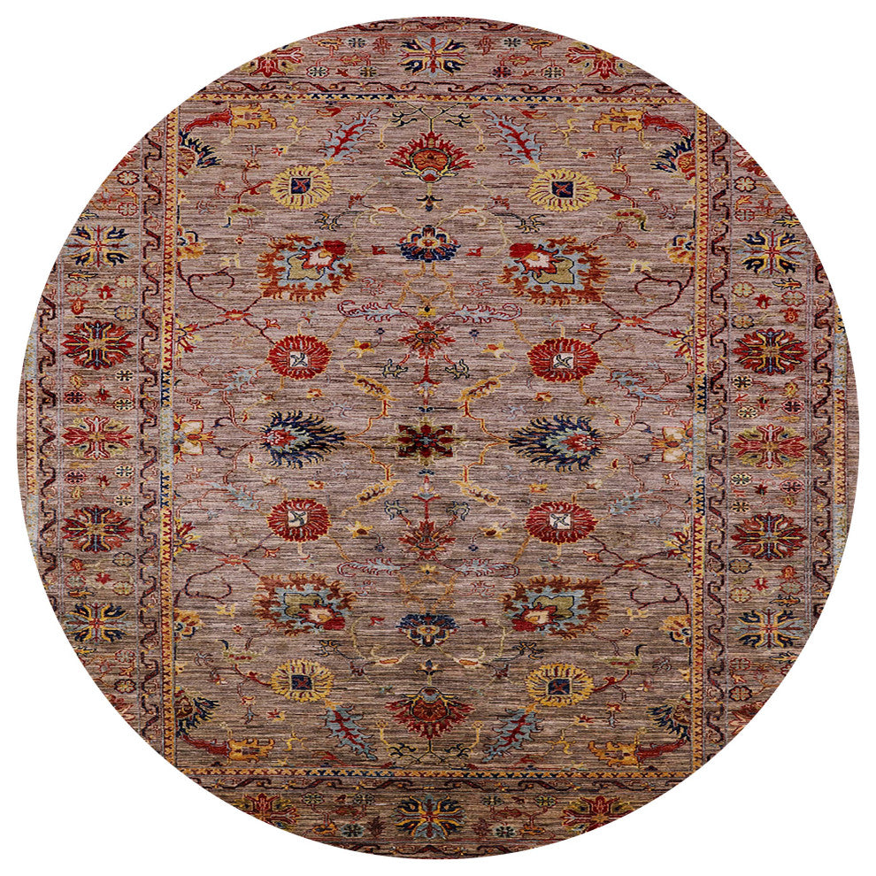 Ahgly Company Indoor Round Mid-Century Modern Area Rugs, 8' Round
