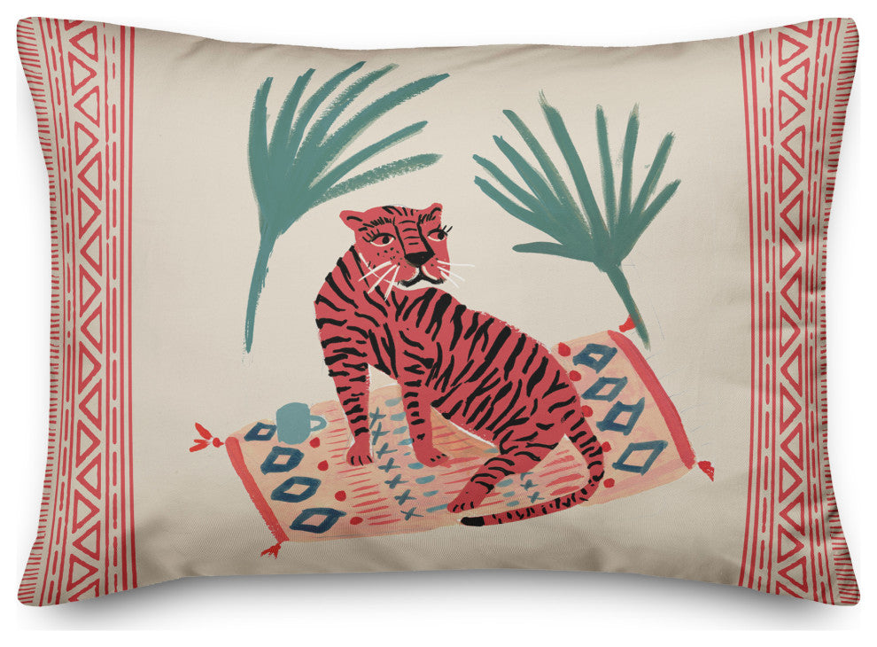 Palm Tiger 14x20 Indoor / Outdoor Pillow