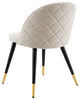 Side Dining Chair, Set of 2, Fabric, Beige, Cafe Bistro Restaurant Hospitality