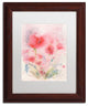 Sheila Golden 'Pink Reverie' Matted Framed Art, Wood Frame, White, 14x11