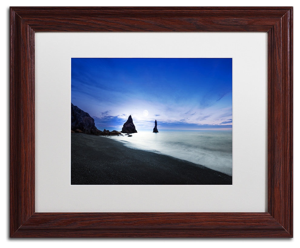 Philippe Sainte-Laudy 'Reynisdrangar Evening' Matted Framed Art