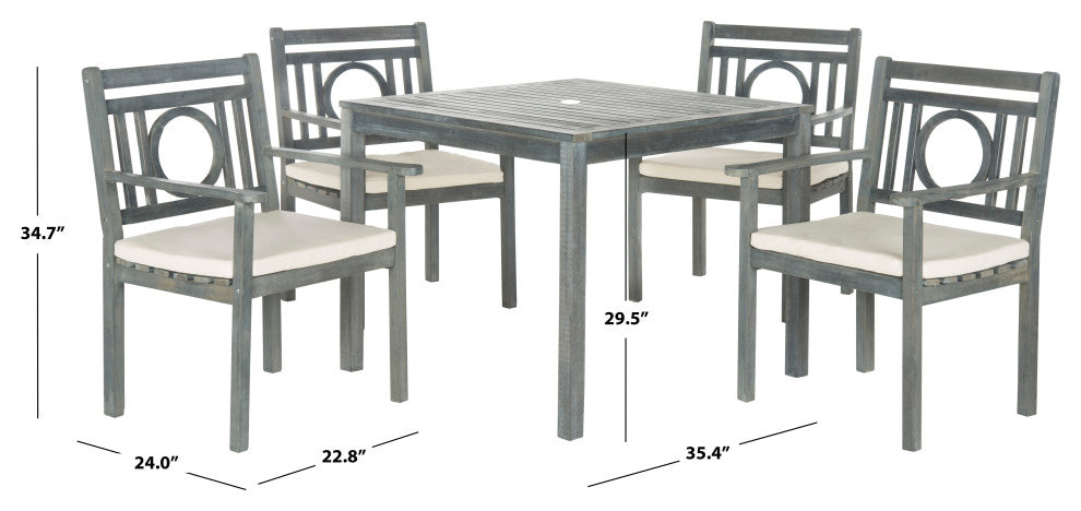 Safavieh Montclair 5-Piece Indoor-Outdoor Dining Set