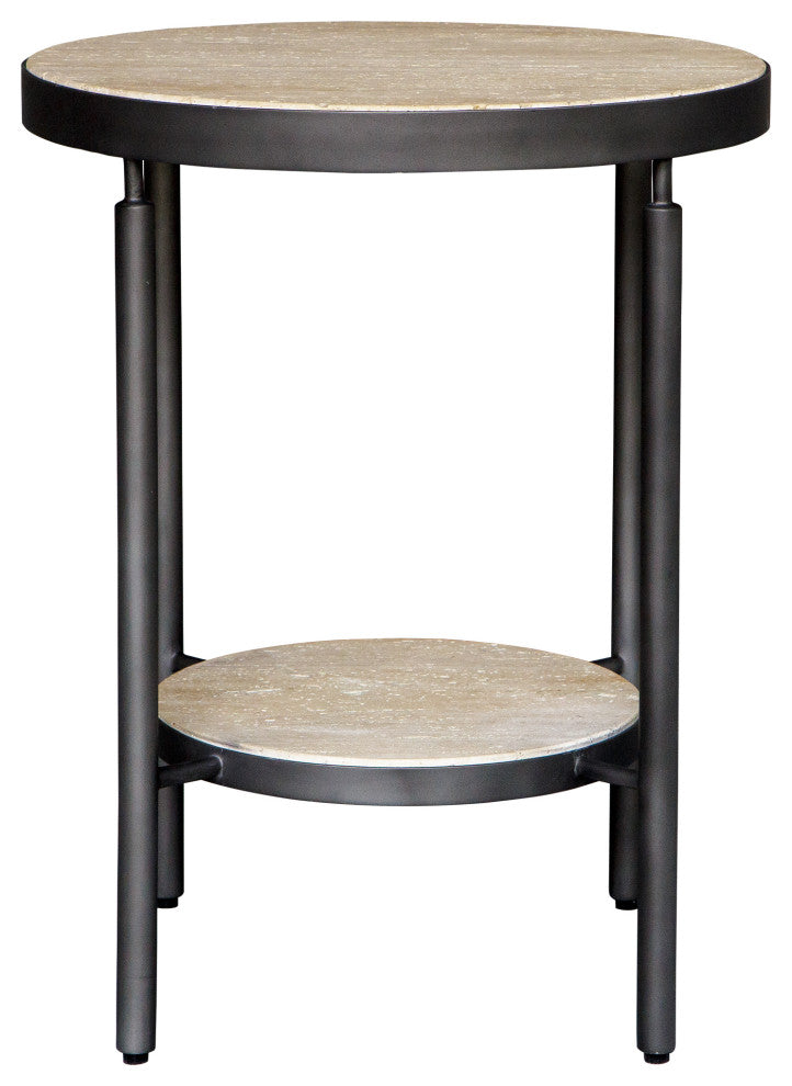 Uttermost - 24113 - Side Table - Dauntless - Matte Black