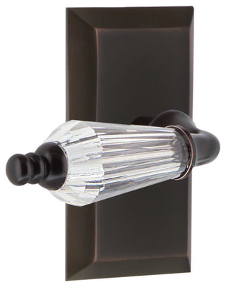 Studio Plate Passage Parlor Lever, Timeless Bronze