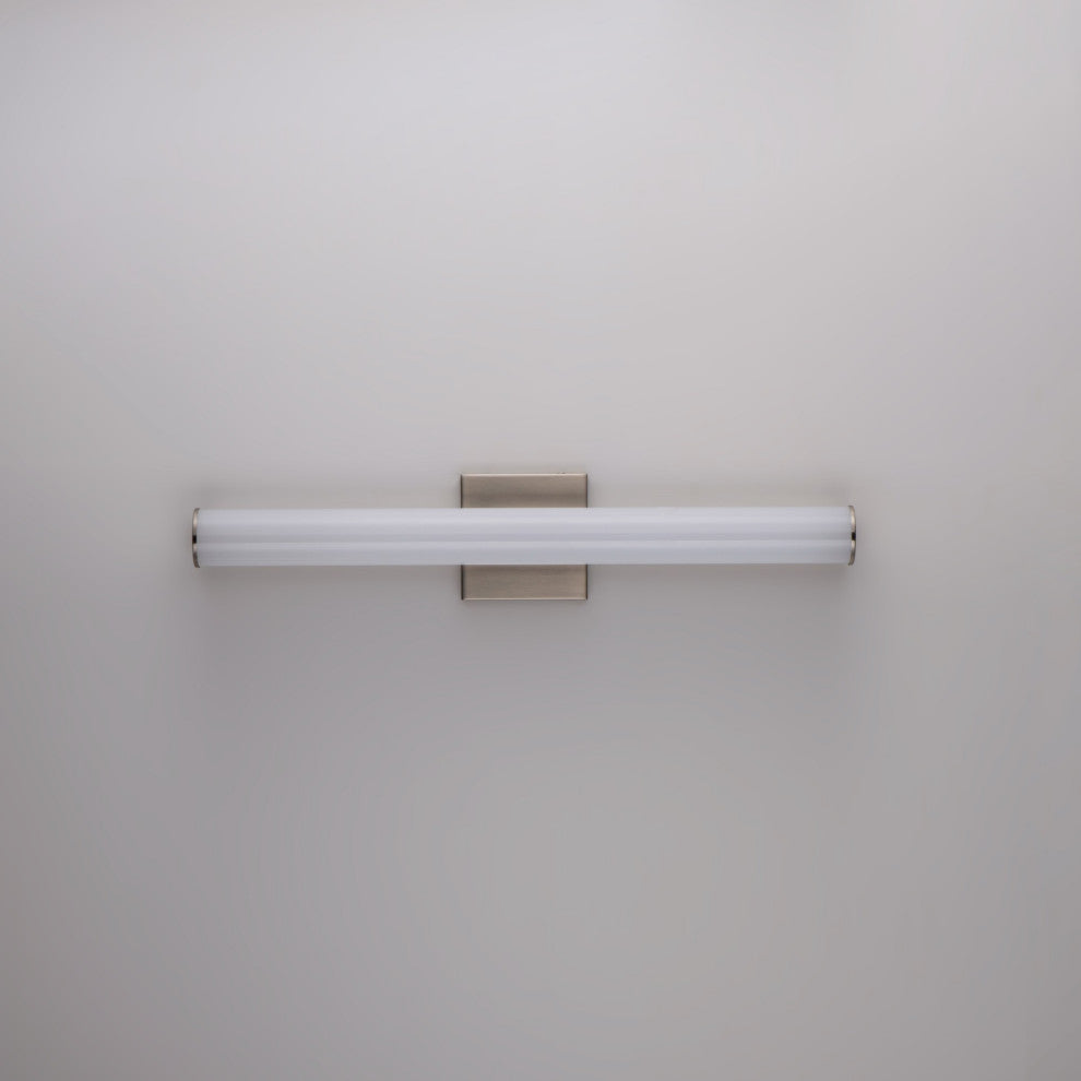 Maxim 52100 Rail 18" Tubular LED Bath Bar - Compliant - Satin Nickel