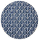 Nourison Aloha 7'10" Round Blue Tropical Area Rug