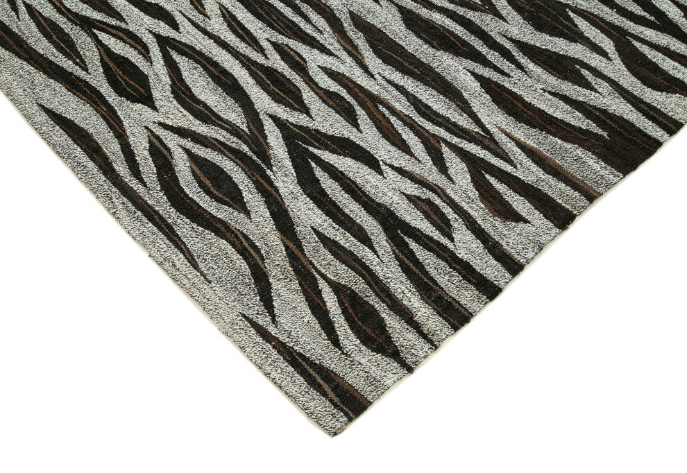 Rug N Carpet - Handmade Turkish 8' 2'' x 10' 1'' Modern Design Wool Kilim Rug