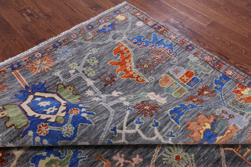 8' 0" X 10' 1" Turkish Oushak Hand-Knotted Wool Rug - Q13621