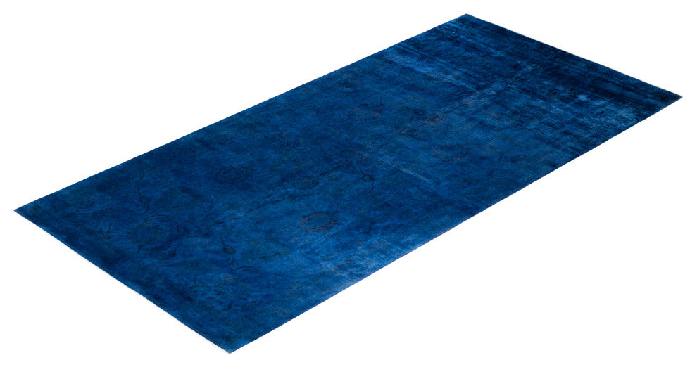 Vibrance, One-of-a-Kind Handmade Area Rug Blue, 18'3"x9'1"