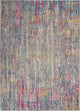 5' X 7' Pink And Ivory Abstract Power Loom Area Rug