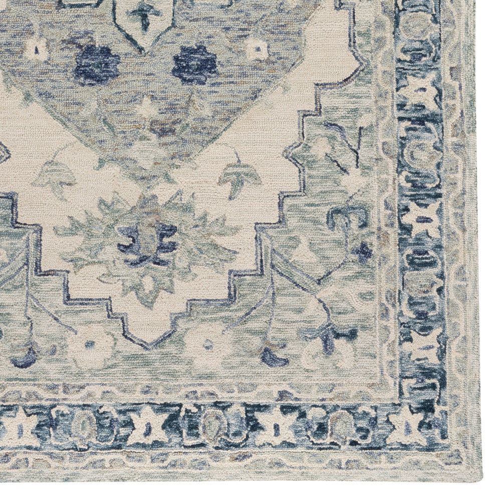 Shakta-Medallion Hand Tufted Area Rug, 5'x8'