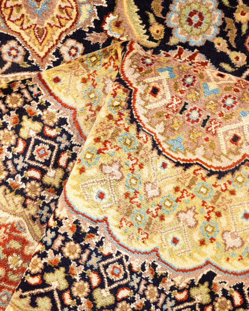 Mogul, One-of-a-Kind Hand-Knotted Area Rug Orange, 8'1"x8'1"