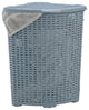 Superio Plastic Wicker Corner Laundry Hamper, 50 liter