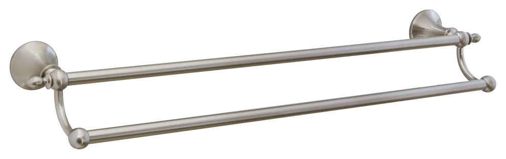 MODONA's 24" Double Towel Bar Antica Series -, Satin Nickel