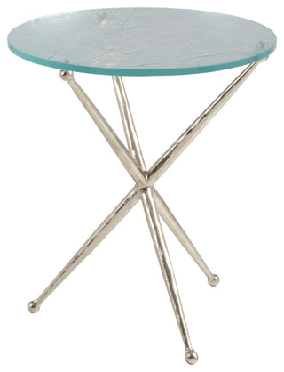 Marcus Champagne Round End Table