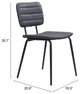 Boston Dining Chair (Set of 2) Vintage Black