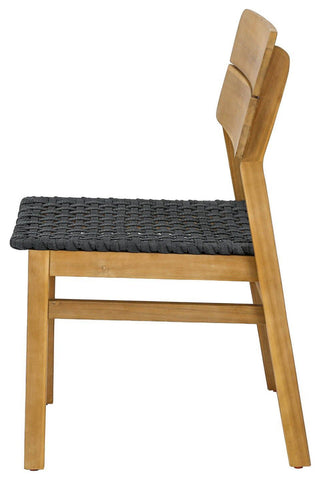 Ivory Coast Acacia Outdoor Dining Chair, Light Teak, Set of 2