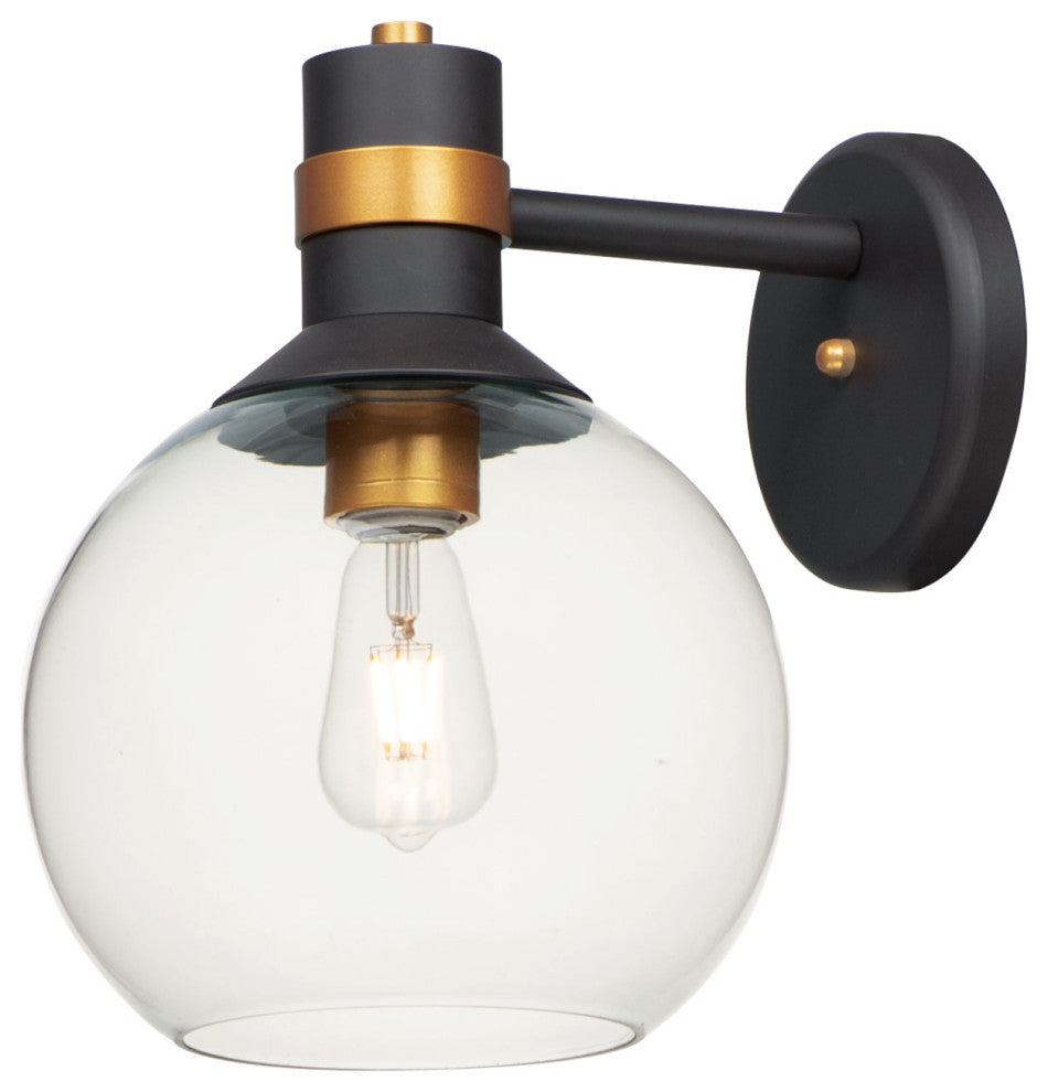 Maxim 10319 Cabin 1 Light 13" Tall LED Outdoor Wall Sconce - Bronze / Gold /