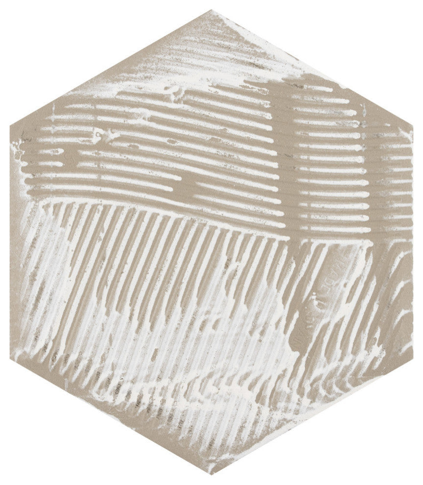 Gaudi React Hex Porcelain Floor and Wall Tile Sample
