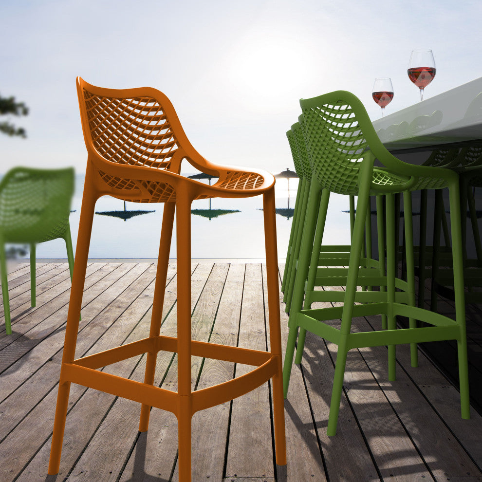 Compamia Air Bar Stools, Set of 2, Orange