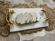 Marble Tray with Gold Handles