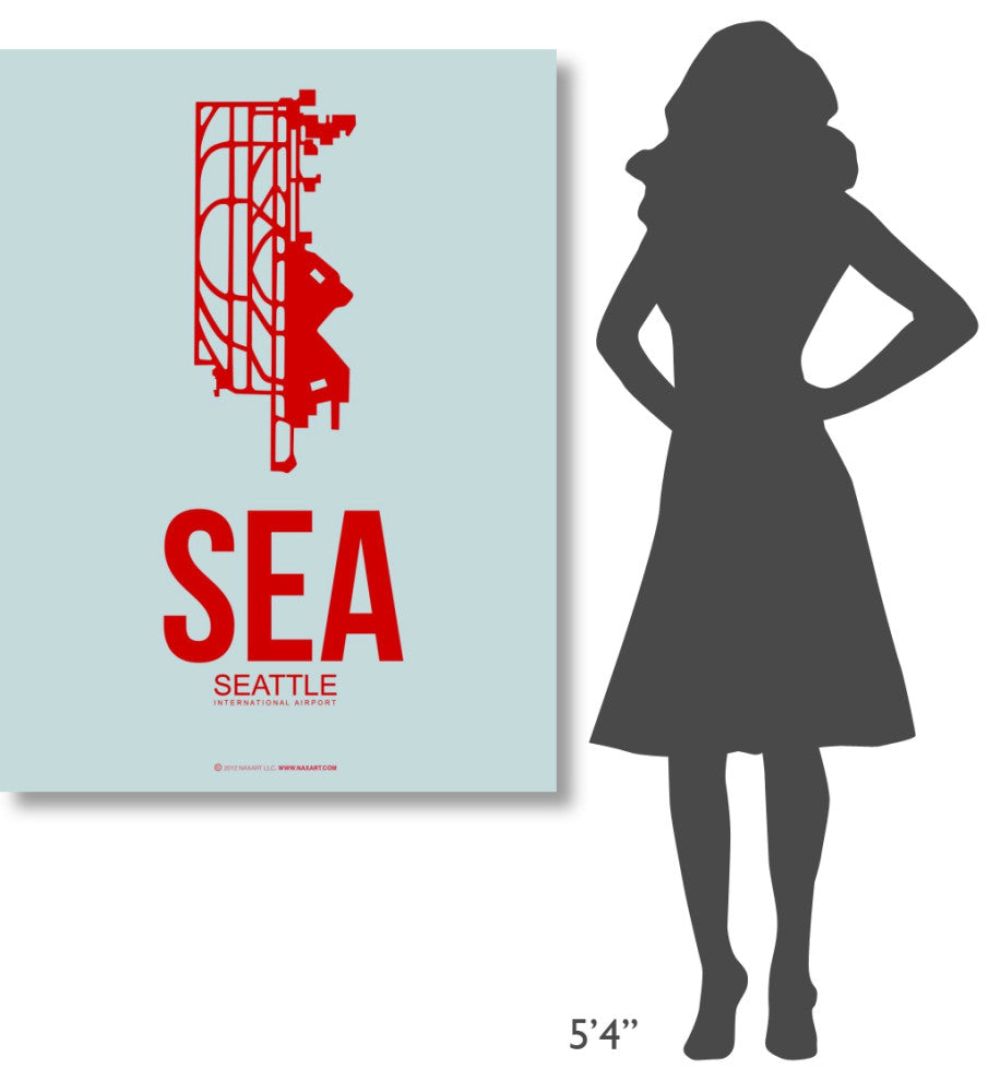 "SEA Seattle Poster 1" Fine Art Print