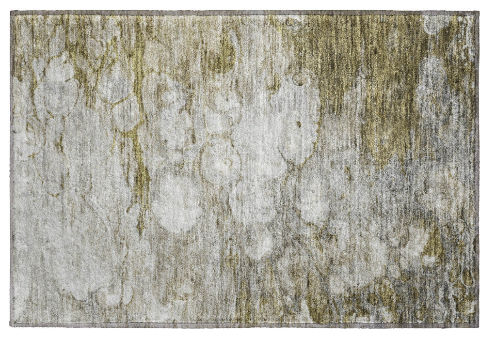Premium Machine Washable Mayfield AMF698 Brown 1'8" x 2'6" Rug