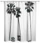 Black and White Palm Trees Shower Curtain