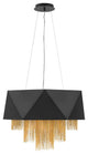 Hinkley Zuma Chandelier Large Drum, Satin Black