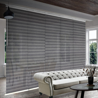 Rubi 5-Panel Track Extendable Vertical Blinds 58-110"W