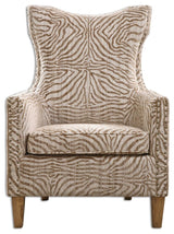 Kiango Animal Pattern Armchair By Designer Matthew Williams