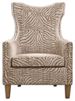 Kiango Animal Pattern Armchair By Designer Matthew Williams